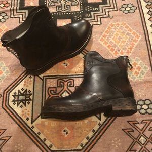 SOCOFY Handmade Leather Ankle Boots
